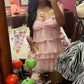 Pink Chiffon Birthday Outfit Short Evening Dress Cocktail Dresses Short Party Dress   fg7987