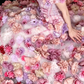 Pink Off-the-Shoulder 3D Floral Tulle Ball Gown fg9049
