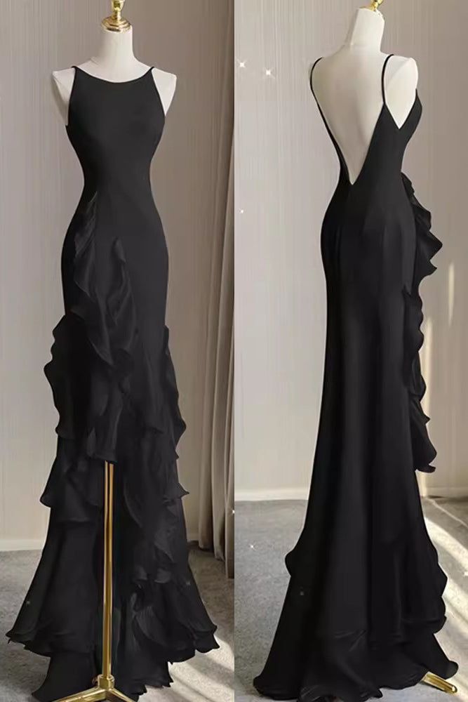 White Sheath Halter Backless Wedding Dress    fg3671