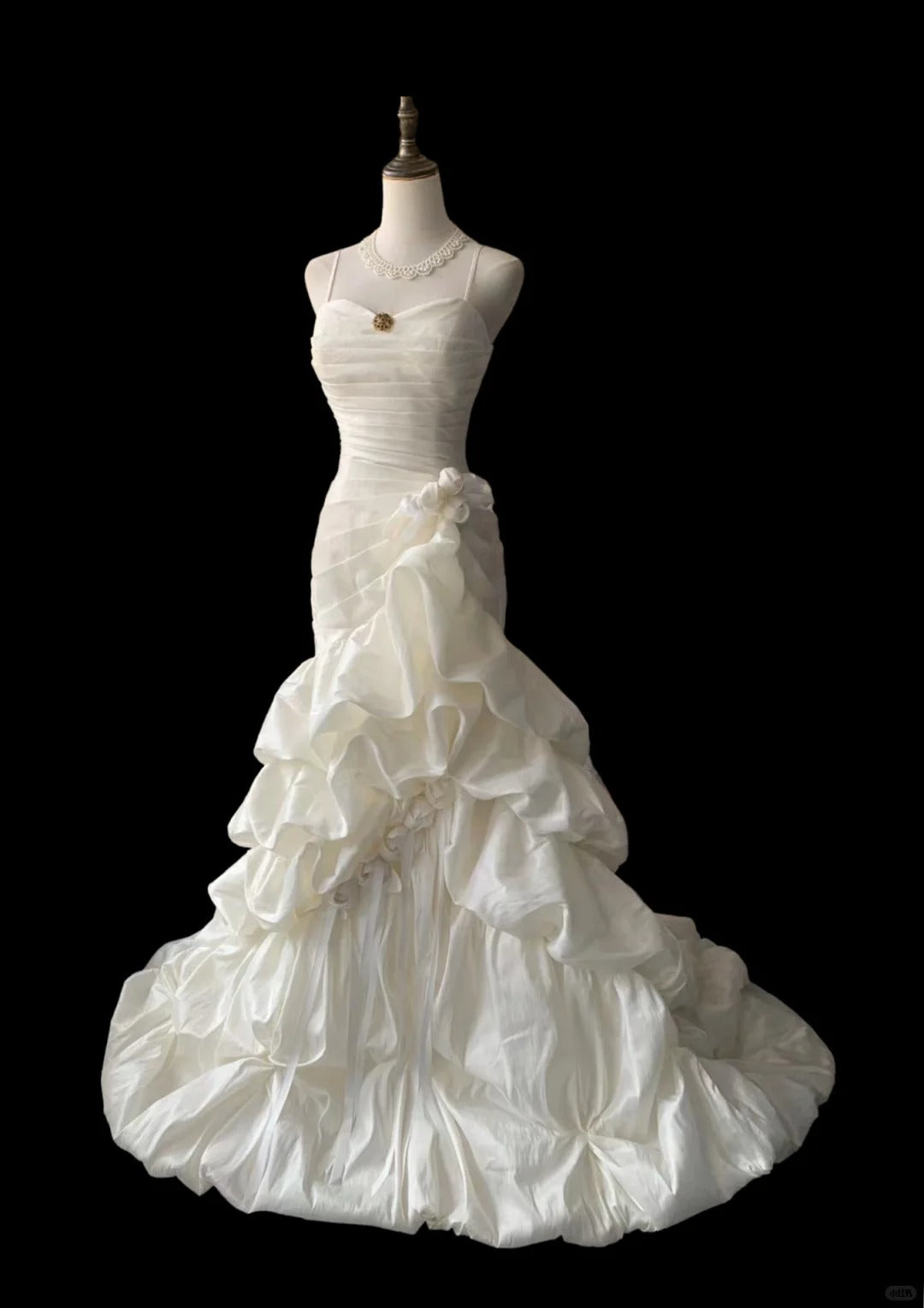 White Party Dress Long Evening Dress Princess Wedding Dress    fg8110