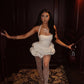 A Line White Short Evening Dress Cocktail Dresses Short Party Dress    fg7852