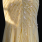ellow Halter V Neck Beaded Mermaid Evening Dress fg9133