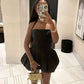 Black Birthday Dress Homecoming Dress Short Party Dress    fg7730