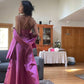 Gorgeous Pink A Line Beaded Prom Dress Long Evening Gown        fg7156
