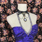 A Line Royal Blue Evening Dress Elegant Sleeveless Prom Dress    fg8174