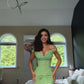 Green Elegant Long Party Dress Prom Dress New Arrive Mermaid Evening Dress   fg8020