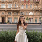 A Line White Simple Short Prom Dress Birthday Party Dress Homecoming Dress   fg8154