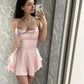 Pink Birthday Outfit Short Evening Dress Cocktail Dresses Short Party Dress Homecoming Dress  fg8002