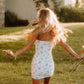 Printing Short Prom Dress Birthday Party Dress Homecoming Dress   fg8126