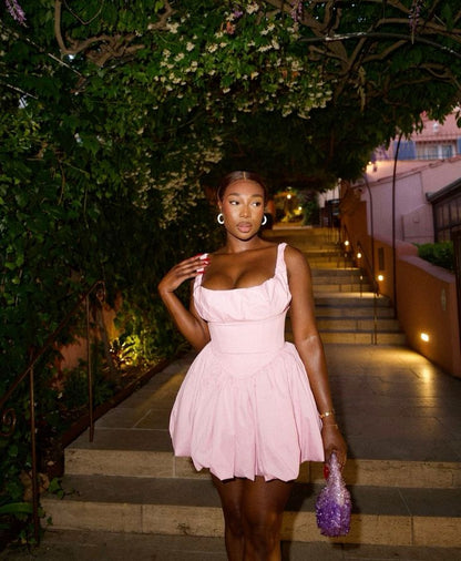 Pink A Line Short Prom Dress Birthday Party Dress Homecoming Dress   fg8145