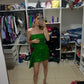 Green Sequin Short Evening Dress Cocktail Dresses Short Party Dress    fg7860