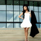 White Short Prom Dress Birthday Party Dress Homecoming Dress   fg8128