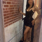 Black Sexy Short Evening Dress Cocktail Dresses Short Party Dress    fg7832