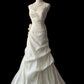 White Party Dress Long Evening Dress Princess Wedding Dress    fg8109