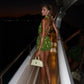 Green Dress Women Sexy Sequin Mini Party Dress    fg7839