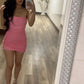 Pink Short Prom Dress Birthday Party Dress Homecoming Dress   fg8111