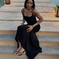 Black Long Party Dress Prom Dress New Arrive Simple Evening Dress   fg8029