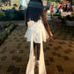 White A Line Homecoming Dress Short Party Dress    fg7727