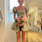 A Line Sage Short Prom Dress Birthday Party Dress Homecoming Dress   fg8134