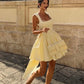 Sleeveless High-Waist Mini Dress Homecoming Dress Short Party Dress    fg7801