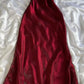 Spaghetti Straps Burgundy Prom Dress        fg6351