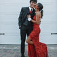 Sequin Red Long Prom Dress,Evening Dress      fg6659