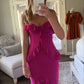 Straps Sheath Prom Dress Layered Evening Gown       fg6346