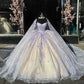 Light Purple Quinceanera Dressess with Cape Luxury Butterfly Applique Sweet 16 Ball Gown       fg6470