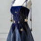 Spaghetti Strap Long Prom Dress with Star, Evening Party Dress     fg6247