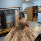 Ball Gown Quinceanera Dresses Lace Appliqued Evening Party Sweet 16 Prom Dress      fg6533