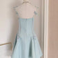 Cute A line Spaghetti Straps Travel Vacation Women Dress Short Birthday Outfits      fg6368