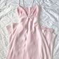 Spaghetti Straps Pink Long Prom Dress Evening Dresses        fg6693