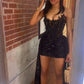 Black Sexy Short Evening Dress Cocktail Dresses Short Party Dress    fg7832