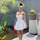 A Line White Short Evening Dress Cocktail Dresses Short Party Dress   fg7892