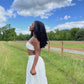 Sexy White Two Piece Long Party Dress Prom Dress New Arrive Evening Dress   fg8014