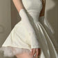 A Line Homecoming Dress Strapless Short Evening Dress Cocktail Dresses Short Party Dress   fg7903