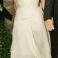 Boho Chiffon Bridal Gown, Spaghetti Straps A-Line Sleeveless Ruffles Bridal Dress Wedding Party Dress    fg7816