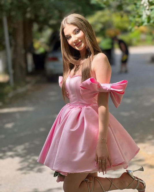 Pink Birthday Outfit Short Evening Dress Cocktail Dresses Short Party Dress Homecoming Dress  fg8010