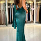 Elegant Halter Sleeveless Mermaid Floor Length Prom Dress      fg6552
