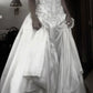 A Line Lace Up Back Strapless Wedding Dresses,Simple Bridal Gowns,Long Beautiful Bridal Gown      fg8071