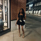 Black Birthday Dress Homecoming Dress Short Party Dress    fg7729