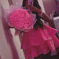 Pink V Neck Homecoming Dress Short Birthday Party Dress    fg7716