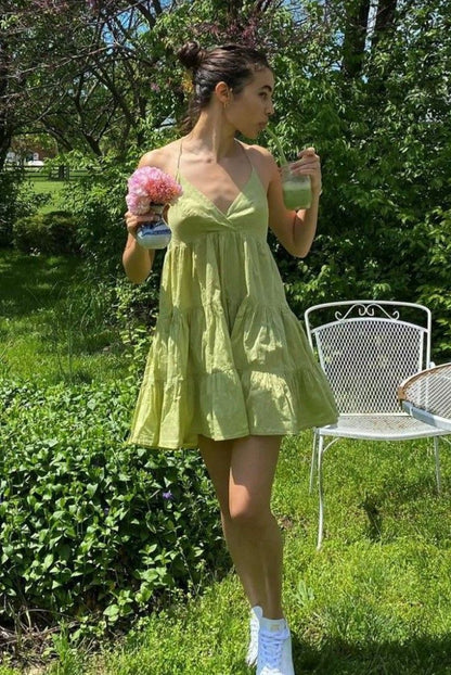 A Line Apple Green Short Prom Dress Birthday Party Dress Homecoming Dress   fg8186