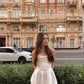 A Line White Simple Short Prom Dress Birthday Party Dress Homecoming Dress   fg8154