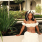 Sexy White Two Piece Long Party Dress Prom Dress New Arrive Evening Dress   fg8015