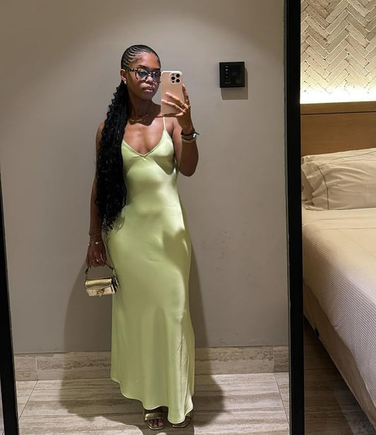 Sexy Green Simple Party Dress Long Evening Dress Prom Dresses    fg7807