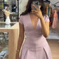 Sexy V Neck Birthday Outfit Short Evening Dress Short Party Dress Cocktail Dresses  fg8192