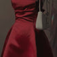 Square Neck Sleeveless Satin A-Line Mini Homecoming Dress With Bow    fg5891