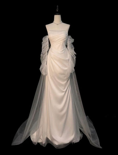 Robe de mariée longue, robe de soirée, fg7823