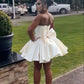 A Line White Short Evening Dress Cocktail Dresses Short Party Dress    fg7842